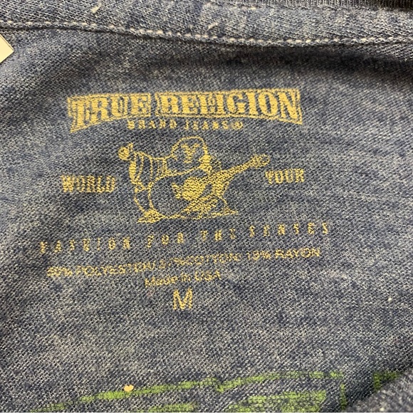 NAVY BLUE TRUE RELIGION T - Picture 3 of 3